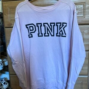 Victoria's Secret Pink Sweatshirt with Black Logo